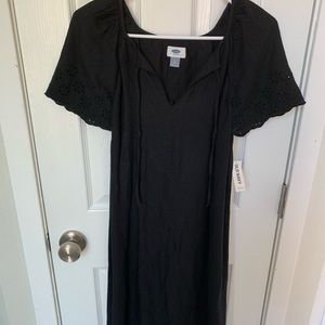 Old Navy Black Eyelet Dress